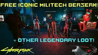 Legendary Iconic Militech Berserk Location | Cyberpunk 2077 GUIDE