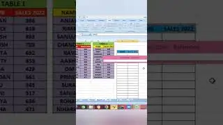 Merge two tables in one  excel 🔥 #shorts #excel #tips