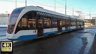 40 маршрут трамвая. 07.12.2022 год. Москва.