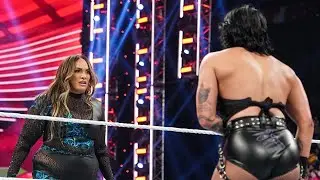Nia Jax Tries To Attack Rhea Ripley on WWE Raw (Oct. 16, 2023)