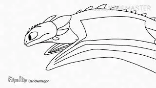 Toothless flying animation test!