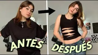 TRANSFORMANDO MI ROPA CON SOLO 1 MATERIAL!!!