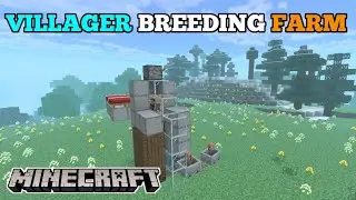 How to make VILLAGER BREEDING FARM in Minecraft PE | MINECRAFT VILLAGERS BREEDING FARM