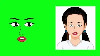Green screen eyes and mouth 
