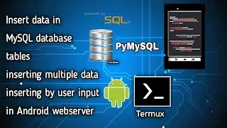 Insert Data in AwebServer MySQL Database Table [single row ,multiple rows &  from user input] Termux