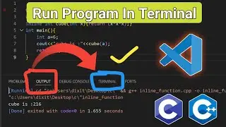 How To Run Program In Terminal | Visual Studio Code 