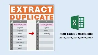 Excel Tutorial: Find and Extract Duplicate Values in a Range Using Formulas | Excel 2016