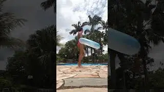 rotina na piscina