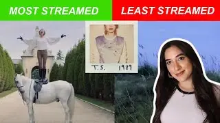 MOST and LEAST streamed songs on 1989 - Taylor Swift 😲