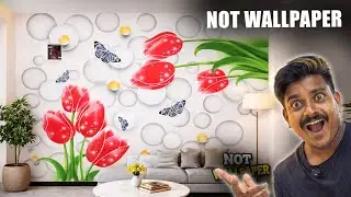 Transform Your Bedroom with Stunning 3D Rose Wall Art | Easy DIY Tutorial."