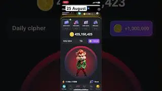 hamster kombat daily combo 25 august