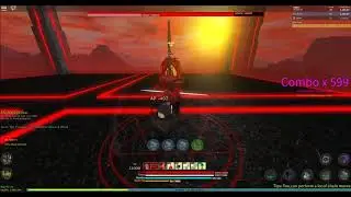 Zealous Fighter 'Katana' vs 'Dominator of Darkness (Phase 1)' (Hard Mode) [Roblox Games Design]