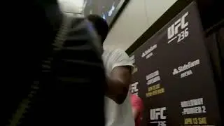 UFC fighter Israel Adesanya gives a shoutout to Atlanta