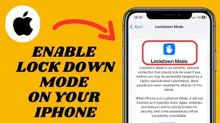 Enable LockDown Mode On Your iPhone | New Update