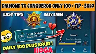 DAY🇮🇳04: DAILY 100+ EASY DIAMOND TO CONQUEROR. RANK PUSH STATEGY EASY TIPS - SOLO