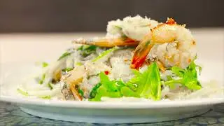 Quick and Easy to make Lemon and Garlic Prawn and Spaghetti