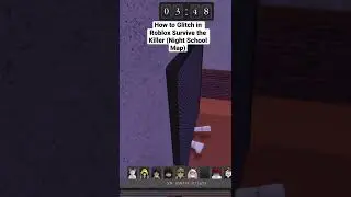 How to escape with Glitch in Roblox Survive the killer (Night School Map)