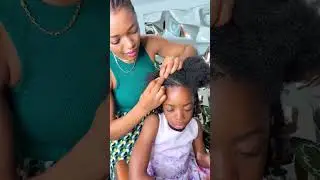 Easy natural hairstyle for school girls