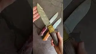 Три ножа из кованой ХВ5 