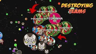 DESTRUINDO TIMES NO AGARIO EM 2023 - AGARIO BOTS PT-BR