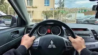 Mitsubishi Lancer X-2.0 ОТ ПЕРВОГО ЛИЦА | Как я снёс зеркало?