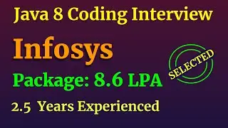 Infosys Java 8 Coding Interview Question Answers