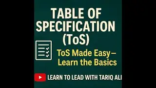 Table of Specification (ToS)