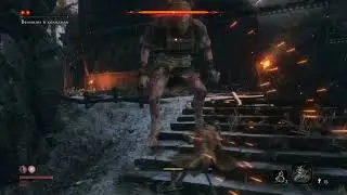 Sekiro Shadows Die Twice / Босс Великан в Колодках / Без урона / Без воскрешений / Без Амулета Куро