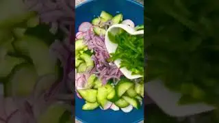 салат лёгкий  рецепт в комментариях #рецепты #готовимдома