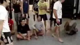 Sakuraba Kazushi joking around at Chute Boxe