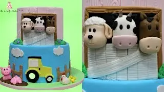 Barnyard Animal Farm Cake Tutorial!