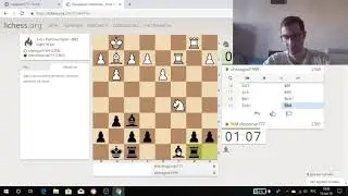 Первый блин - часов соперника не видно