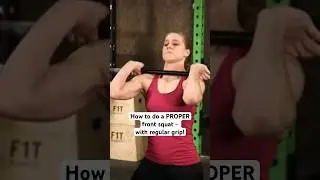 How to do a proper front squat #fitness #shorts