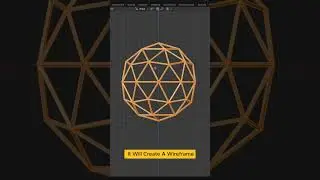 Wireframe In Blender #tutorial #blend3d #blender #tips #3d #blendertutorial