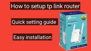 How to setup tp link router !  Wifi extender setup