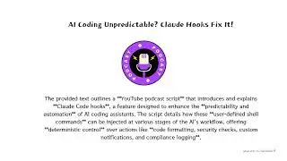 AI Coding Unpredictable? Claude Hooks Fix It!
