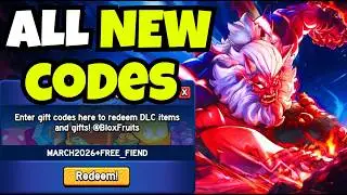 ALL NEW WORKING CODES FOR BLOX FRUITS IN MARCH 2026! | ROBLOX BLOX FRUITS CODES