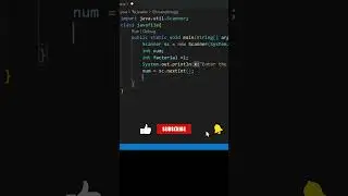 programme to find factorial in java #shorts #short #java #programming