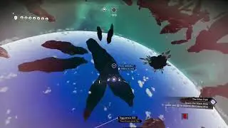 No Man's Sky - People frozen on the space anomaly. Weird.