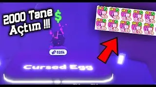 En İyi Yumurtadan 2000 Tane Açtım !!! | Roblox Pet Simulator X | Roblox Türkçe