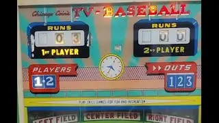 1966 Chicago Coin TV BASEBALL Pitch 'n' Bat score motor repair