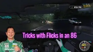 DK San's AE86 skids down Akina - Assetto Corsa
