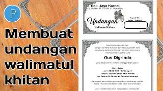 Cara membuat undangan walimatul khitan untuk kertas HVS