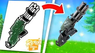 We're PAINTING our LOOT in Fortnite REMIX!