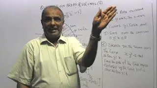 VIDEO - 147: TOPIC 8: INTEGRATION: EXAMPLES OF FINDING AREAS/VOLUMES USING INTEGRATION SET (6/7)
