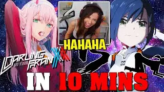 Pokimane Reacts to Gigguk's Darling in the FranXX IN 10 MINUTES!!