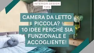 INTERIOR DESIGN - Small Bedroom? 10 Ideas to make it functional and cozy.