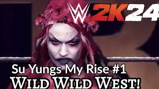 WWE 2K24 Womans  My Rise  GAMEPLAY Part#1 Su Yung meets Shotzi