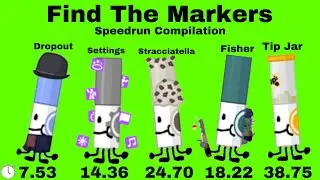 Dropout, Settings, Stracciatella, Fisher, Tip Jar | Speedrun Compilation | Find The Markers