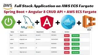 Spring Boot + Angular + MYSQL on AWS ECS Fargate | AWS ECS Fargate